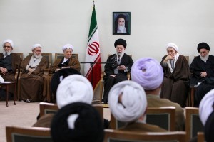 Iran's Leader in a meeting with members of the Assembly of Experts.
