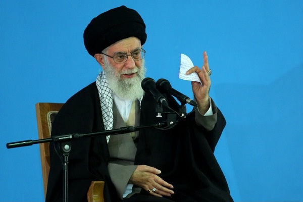Iran’s Leader Frowns at Hardliners, Pats Nuclear Negotiators